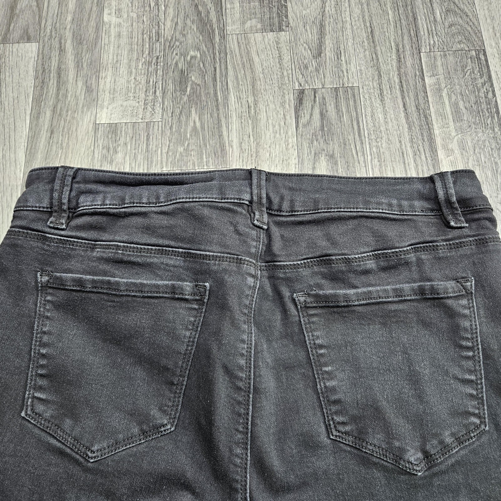 D.jeans Jeans Womens 14 Gray Charcoal Wash High Rise Skinny Stretch Denim Pants