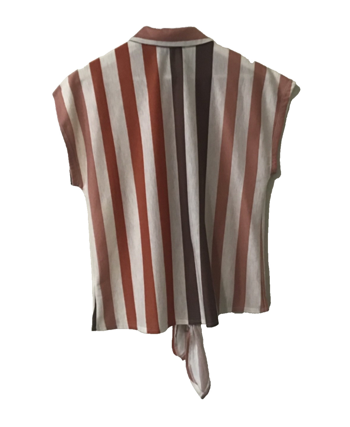 Modern Attraction Women Jrs Blouse Small Striped Multicolor Great Condition
