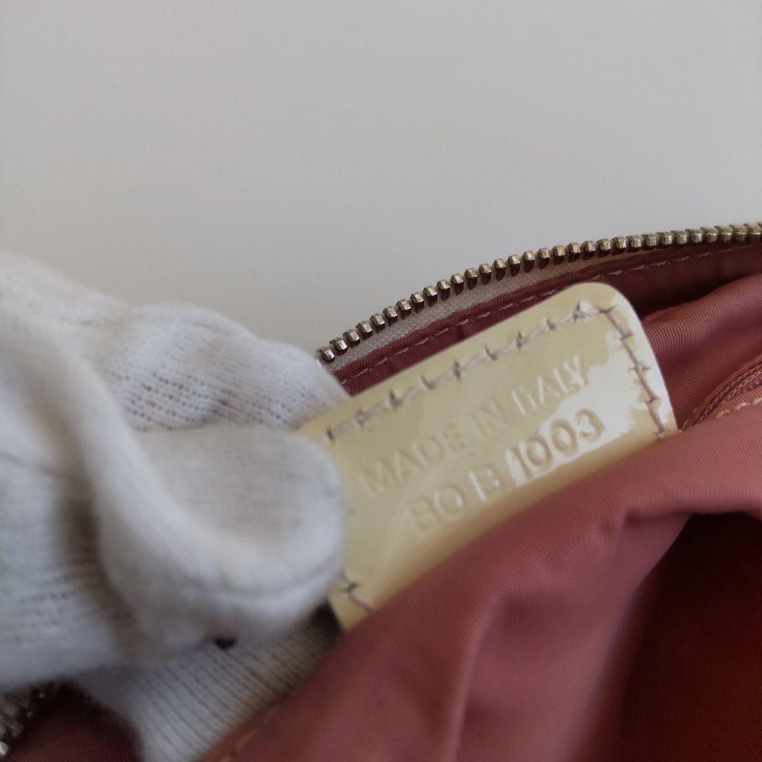 Christian Dior Bag trotter rhinestone logo pink shoulder bag