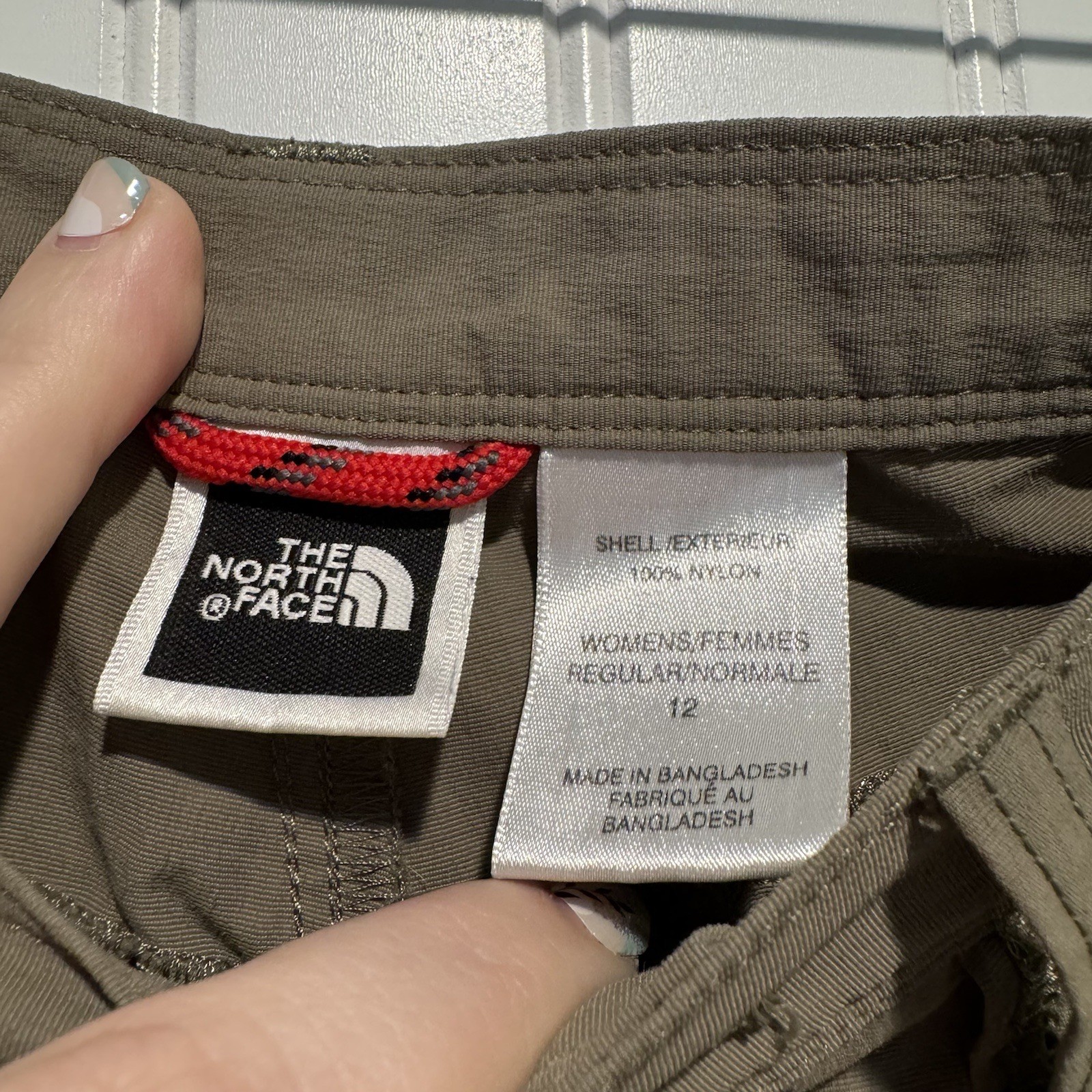 The North Face Tan Nylon Hiking Pants Size 12