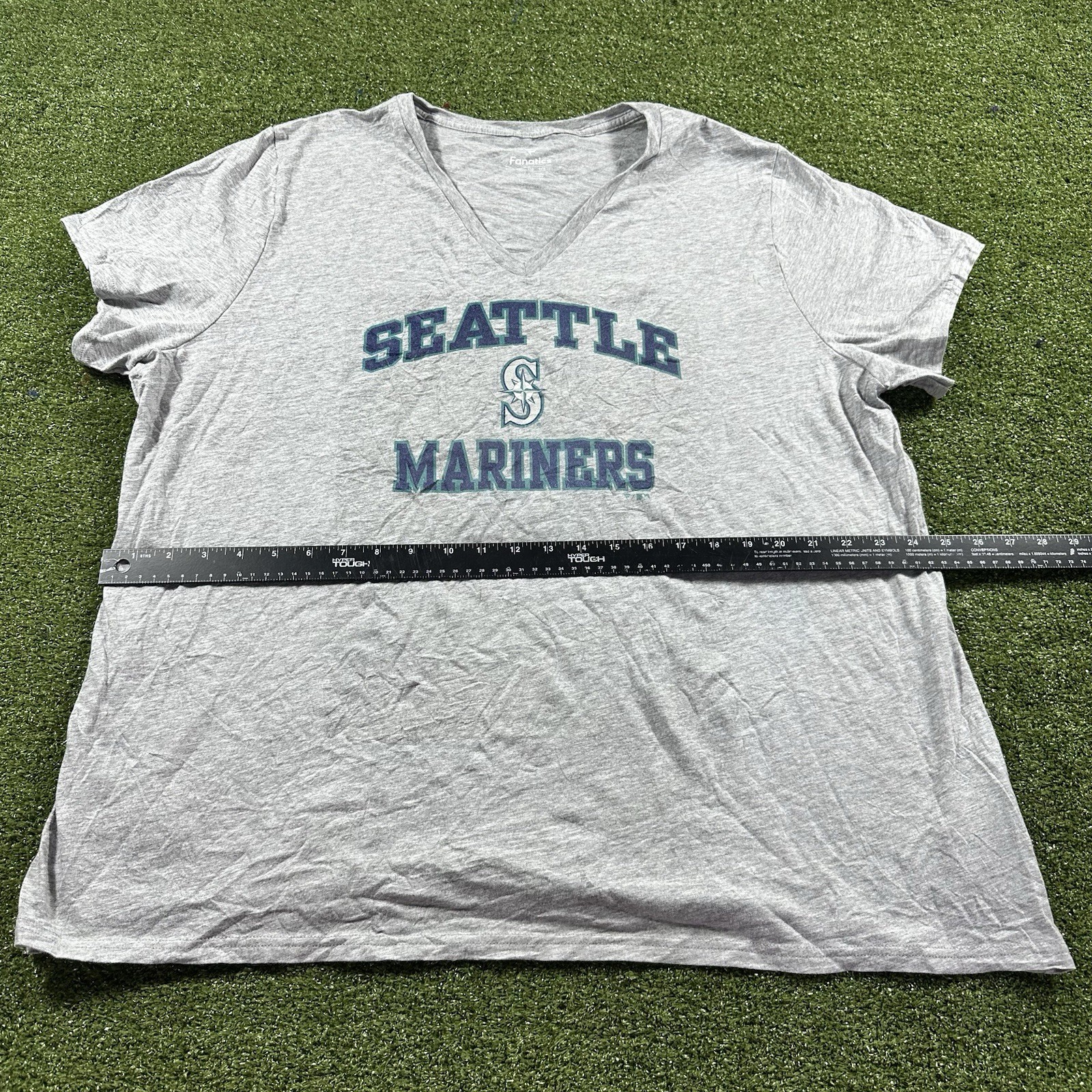 Seattle Mariners Gray Fanatics Shirt Womens 3XL NWOT