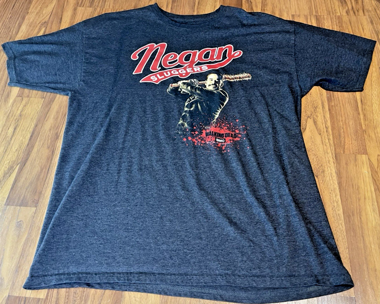 Loot Crate THE WALKING DEAD Negan Sluggers AMC Gray Tee Shirt Men’s 2XL