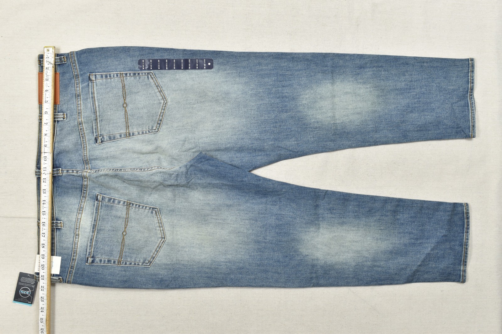 NEW Lucky Brand 411 Athletic Taper Men’s Hana 37.5 42×30 Stretch Blue Denim Jean