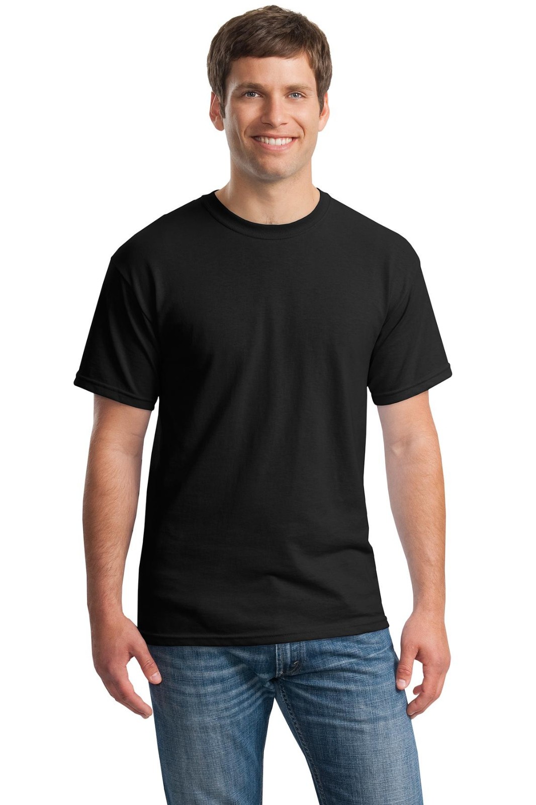 Black T-Shirt Gildan G500 Men’s Large Short Sleeve Cotton Tee