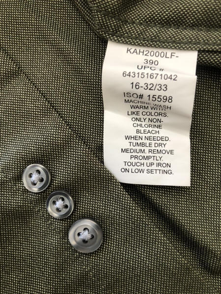 CROFT & BARROW NWT Dark Green Cotton Poly Dress Shirt 16 32-33