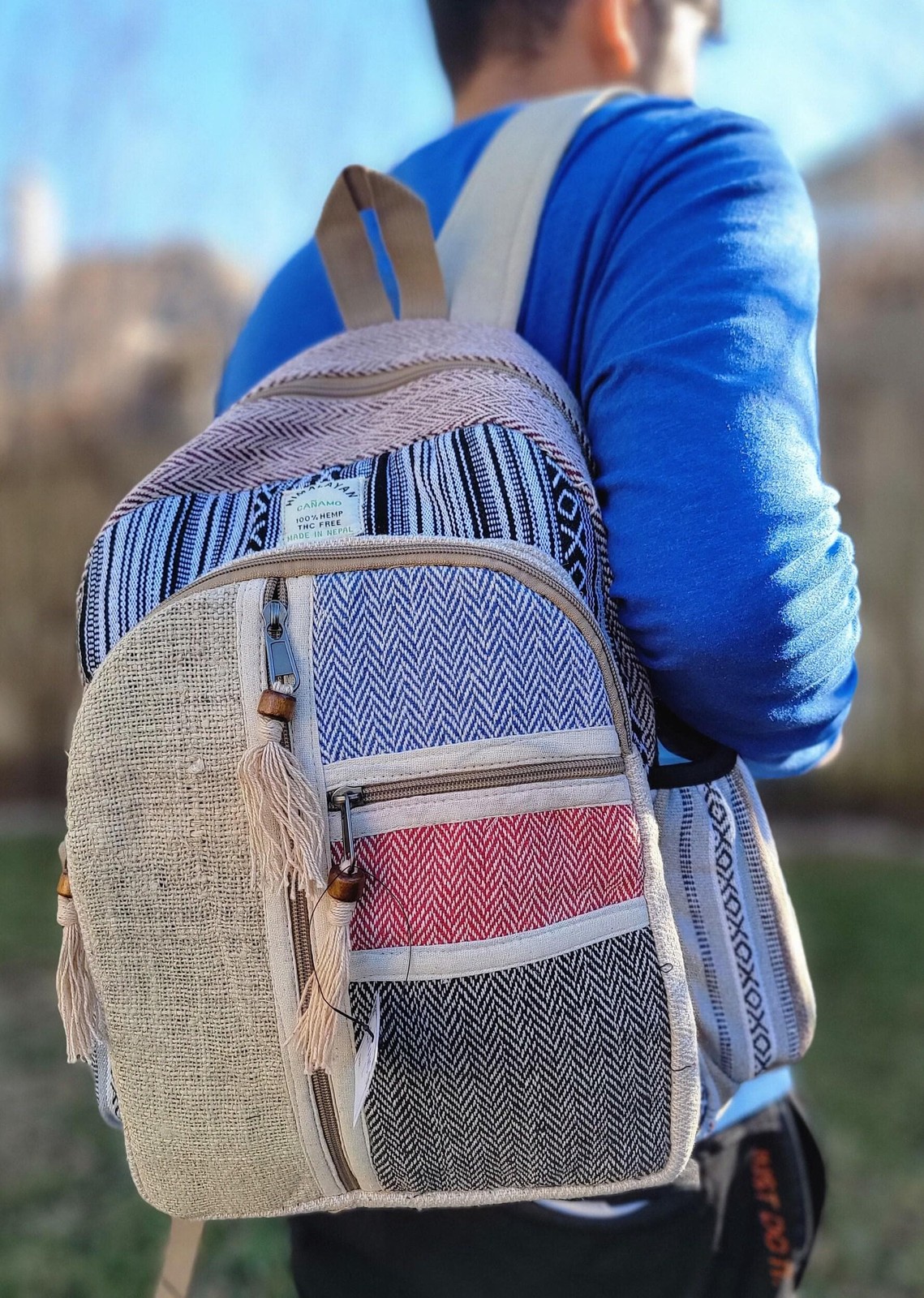 Namaste natural hemp fashionable nepali unisex handmade organic vegan