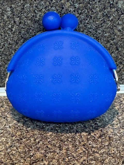 Rustic Cuff Silicone Rubber Storage Coin Purse Dark Blue