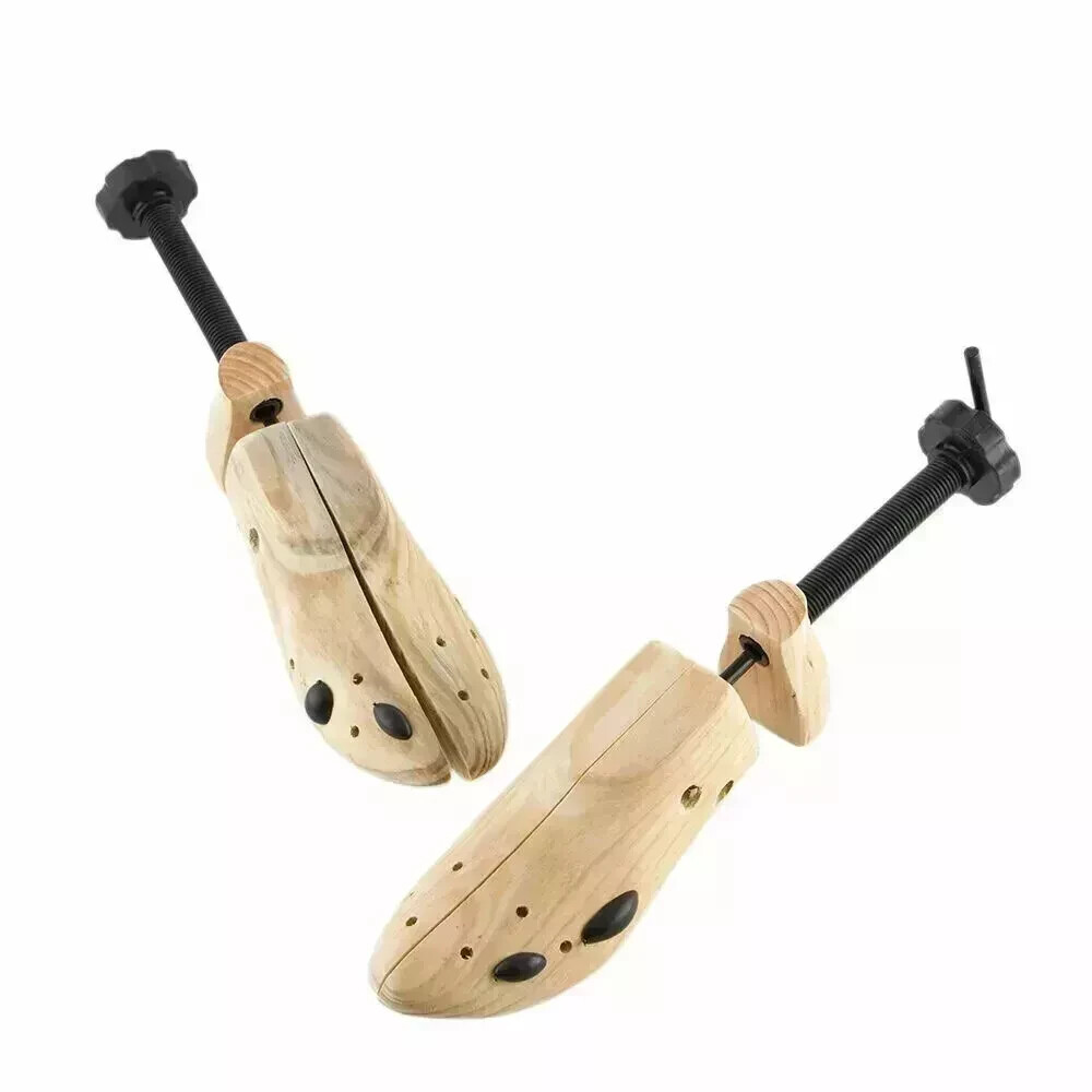 2025 One Pair 2-way Wooden Adjustable Shoe Stretcher for Men Women Size 9-13