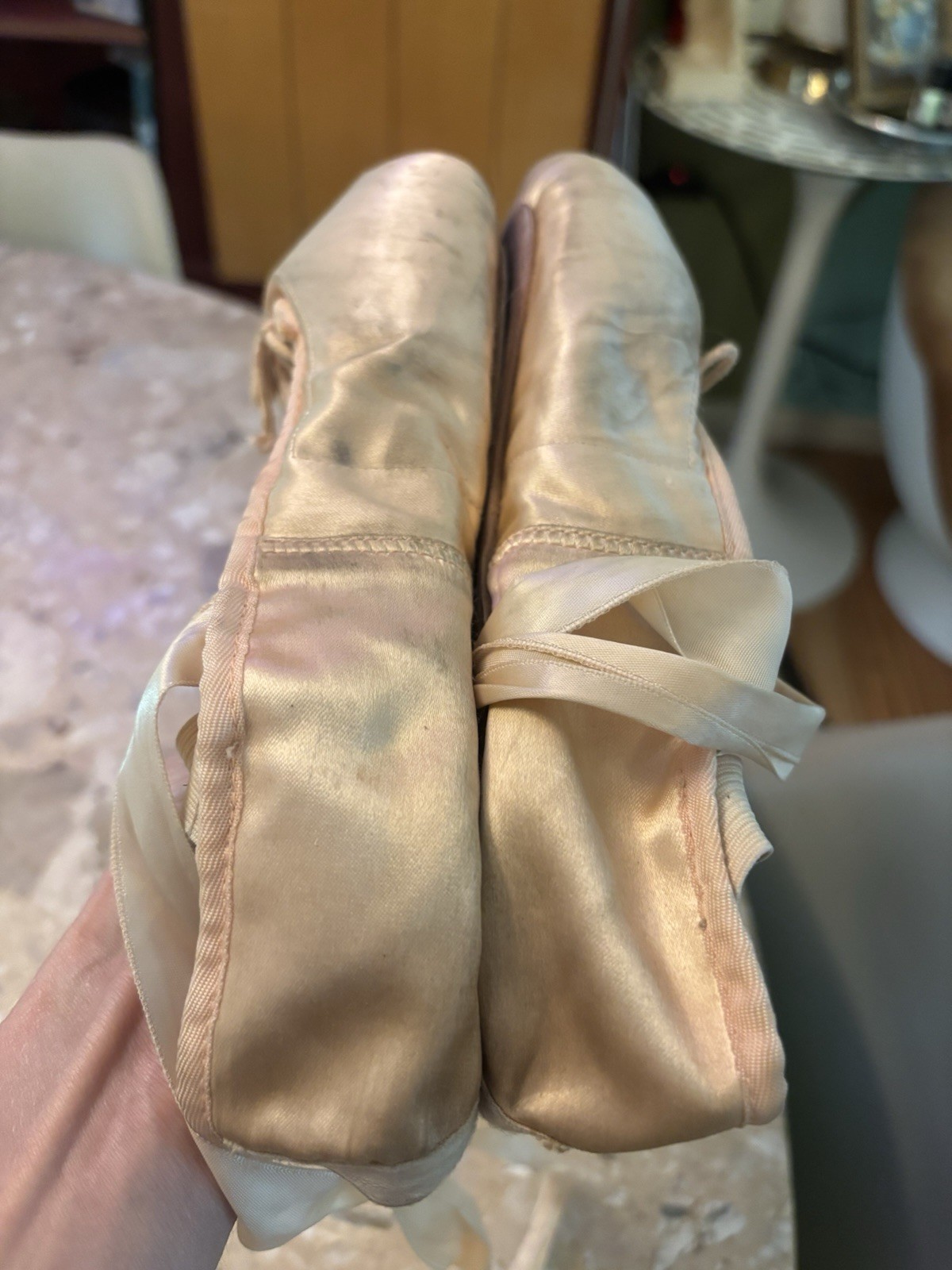 Vintage Dead Ballet Pointe Shoes Great As A Prop!!