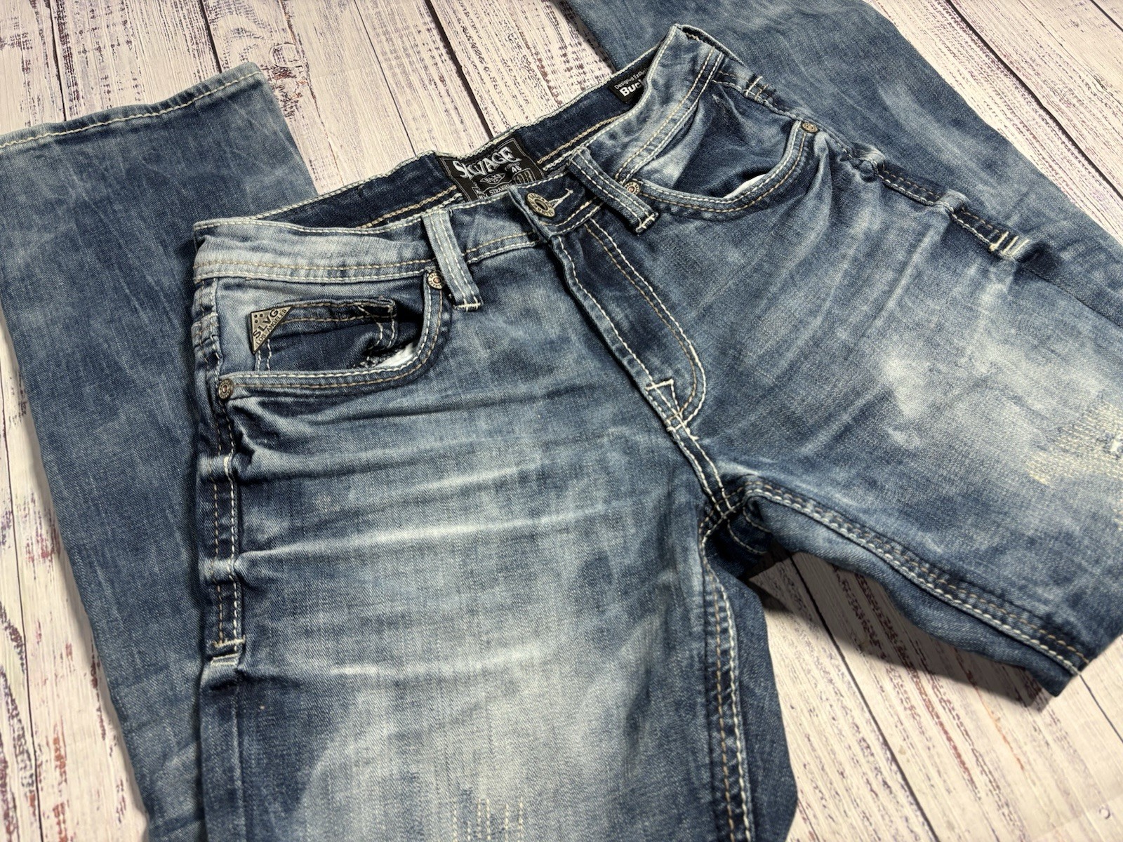 Mens Salvage Jeans Sz 29 X 32 Mayhem Regular Straight EXCELLENT Condition 1579