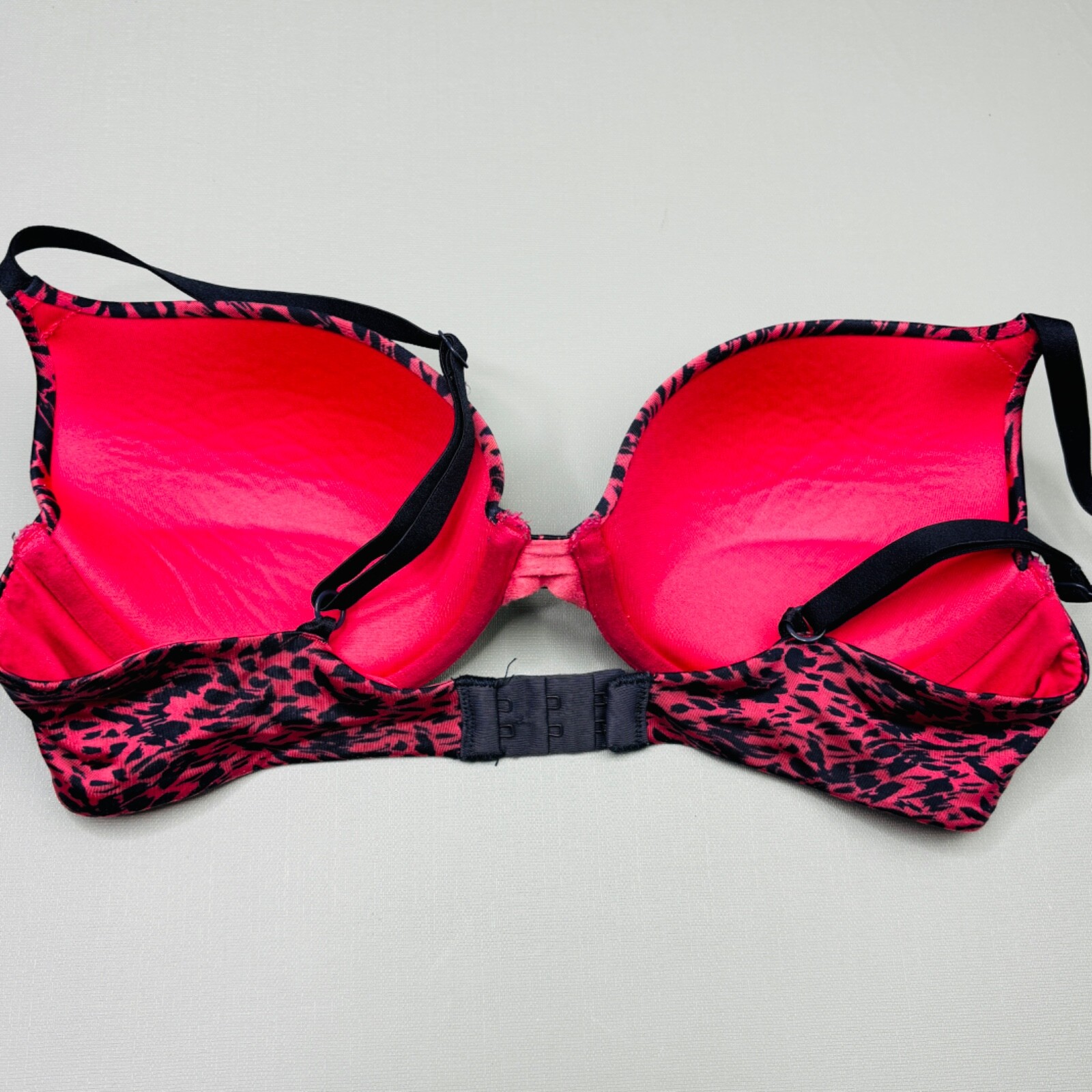 Maidenform Push Up Bra 34C Underwire Nylon Adjustable Strap