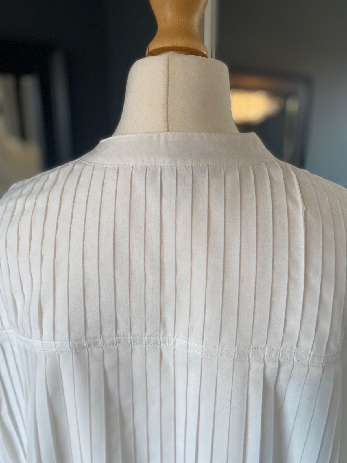 AllSaints Percy high low pleated shirt UK 14 bnwot see description RRP: £139