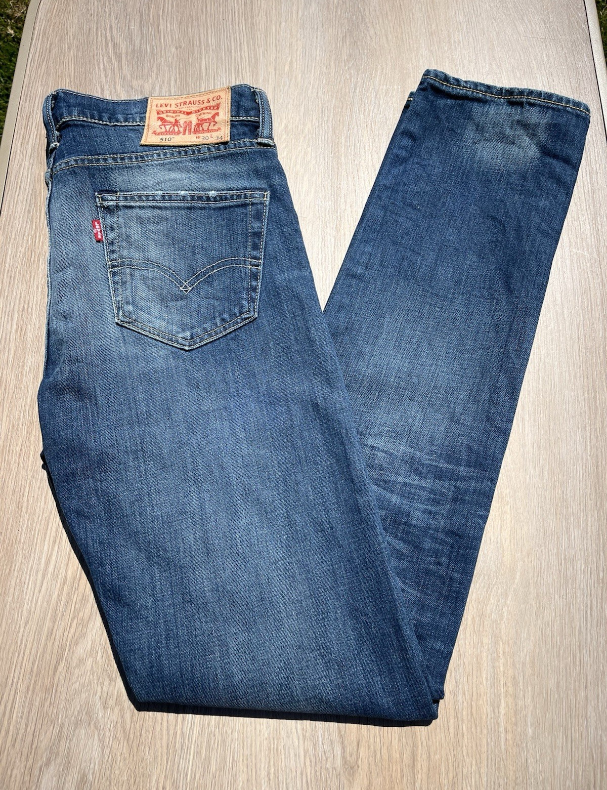 Levi’s 510 Men’s Slim Skinny Blue Medium Wash Denim Jeans W30 L34