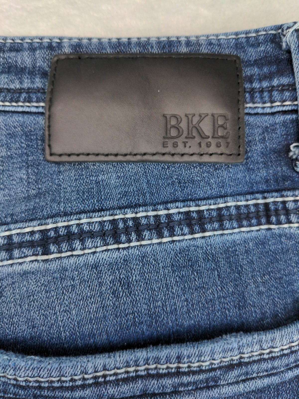 Buckle BKE Tyler Jeans Men 34×32 Bootcut Whisker Stretch Cowboy Denim