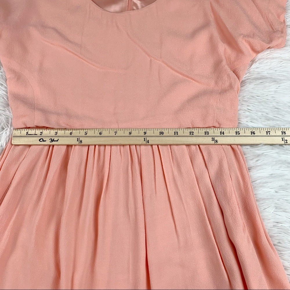 See by Chloe short sleeve skater mini dress in orange women size 4