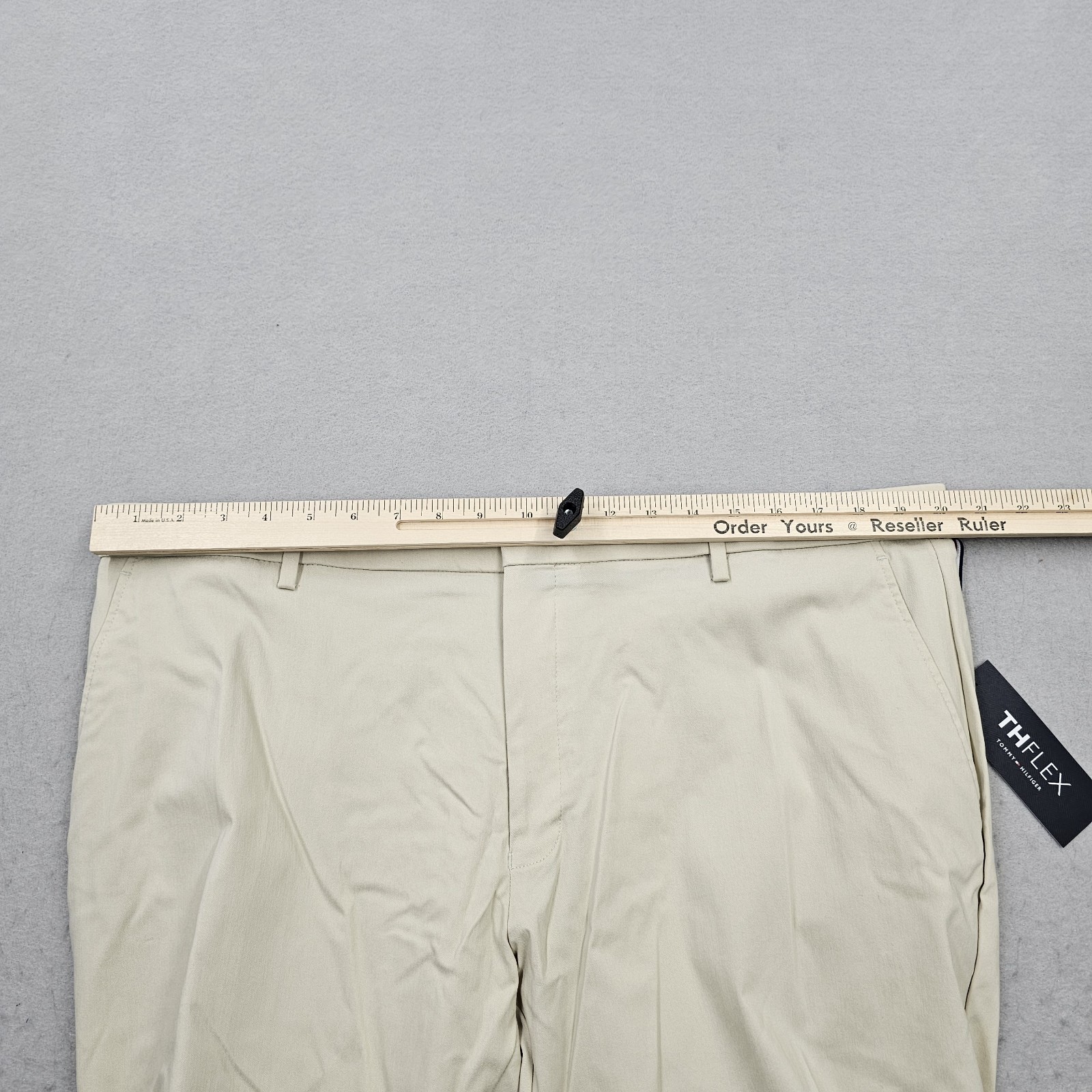 Tommy Hilfiger Mens 40×30 Modern Fit Butter Beiege Stretchy Dress Pants THFLEX