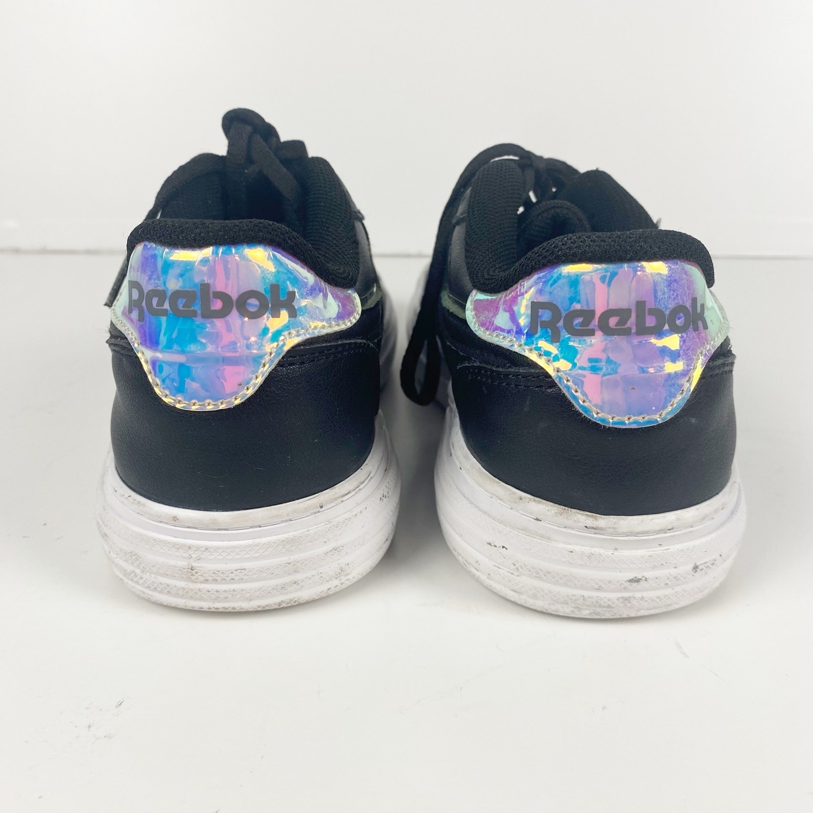 Reebok Classic Club C 85 Black Iridescent Sneakers Women’s Size 6