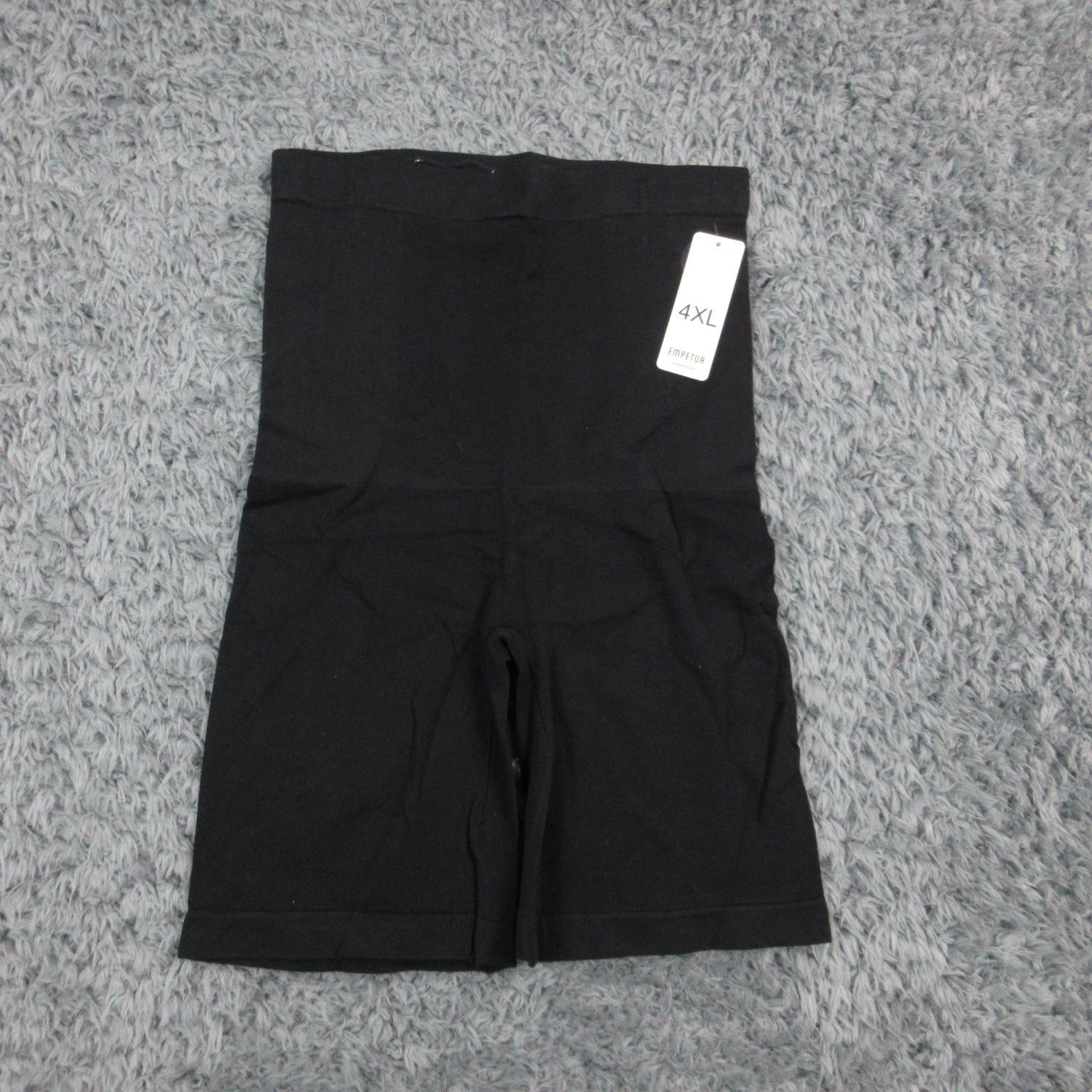 Empetua High Waisted Shaper Shorts Womens 4XL Black Plus Size Shapewear NWT