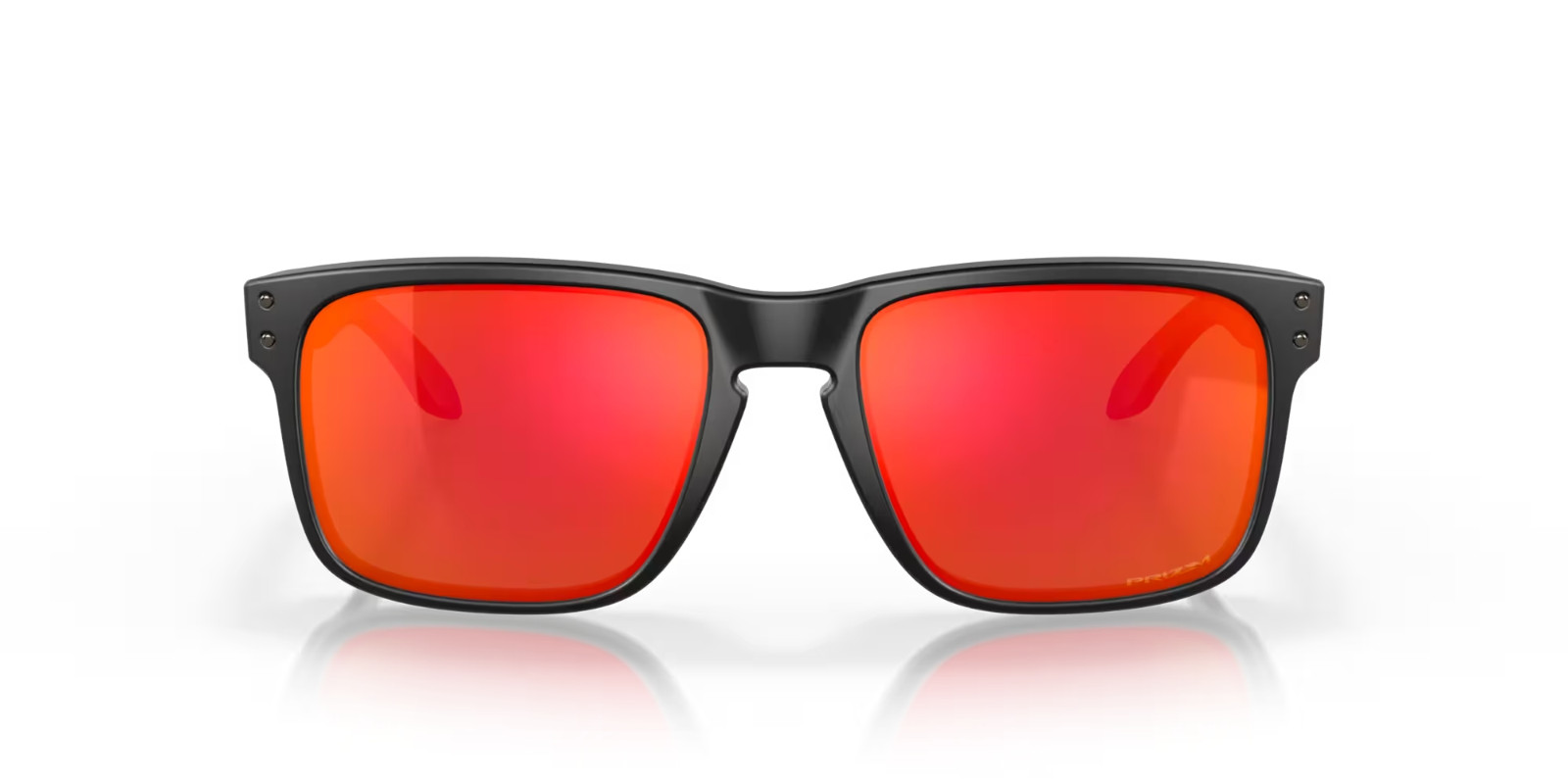 Oakley Holbrook Sunglasses OO9102-E255 Matte Black Frame W/ PRIZM RUBY Lens