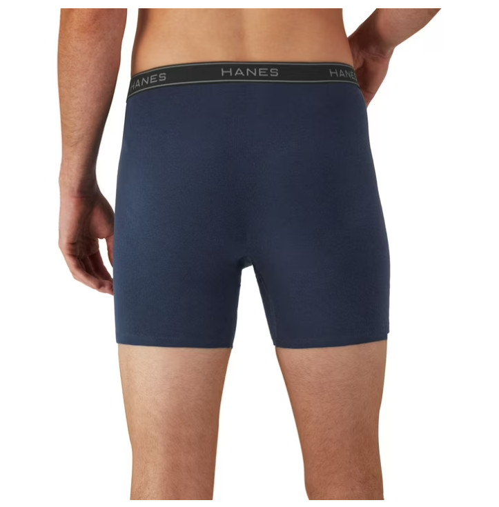 Hanes Men’s Super Value Pack Assorted Boxer Briefs, 10-Pack Soft and Breathable