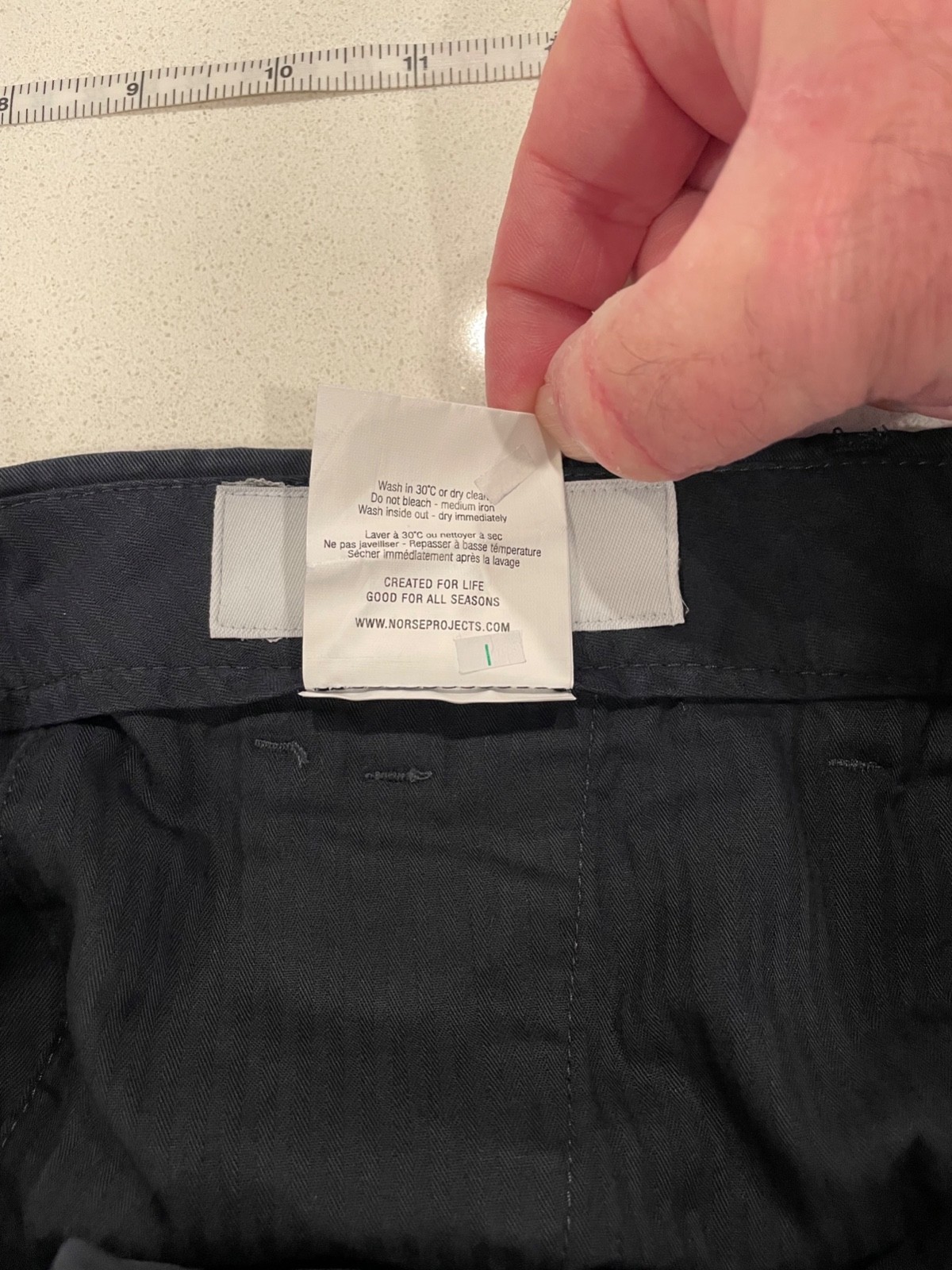 NEW Norse Projects Men’s Aros Slim Light Stretch Chinos 34W NEVER WORN Unhemmed