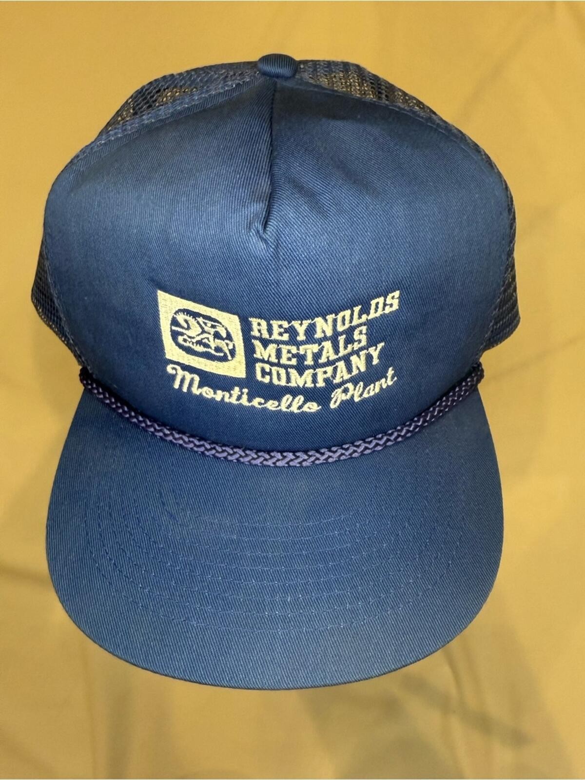 Vintage 1980s Reynolds Metals Monticello Plant Trucker Snapback Cap Cobra Caps