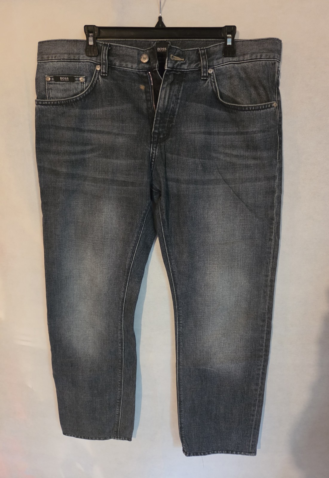 BOSS Hugo Boss Mens Maine1 Regular Fit Straight Leg Jeans Blue Denim W36 L32