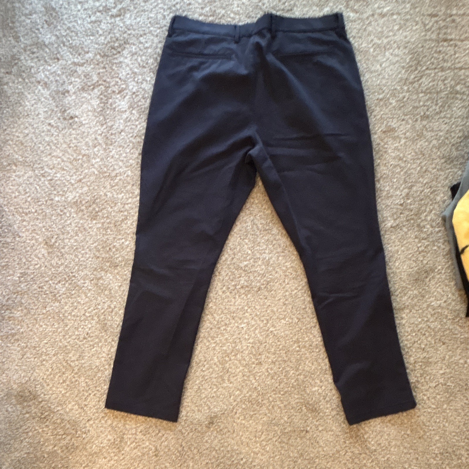 Old Navy Ultimate Tech Black Dress Pants Slim Fit Built-in Flex Flat Front 36