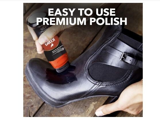 KIWI Color Shine Liquid Polish Brown, Shoe Polish, long-lasting, 2.5 FL. OZ.