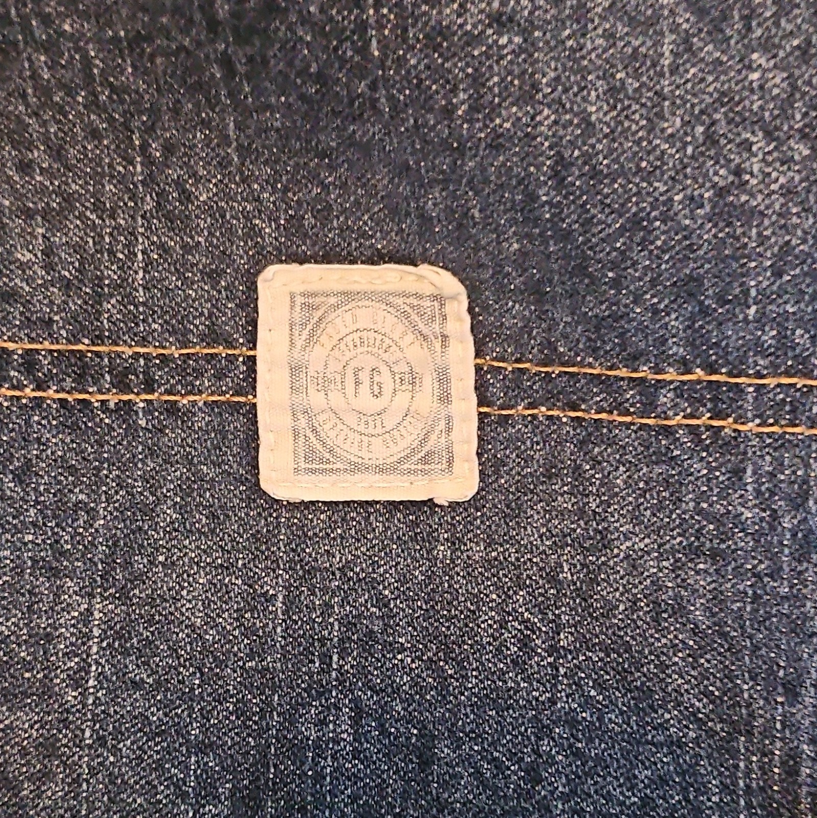Polo Jeans Co. Men’s Regular Fit Medium Wash Blue Denim Straight Cargo Jeans