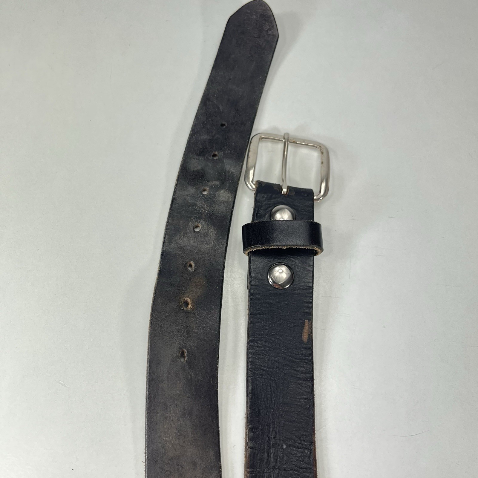 Gelante Black Full Grain Leather Work Belt – Men’s Size 40