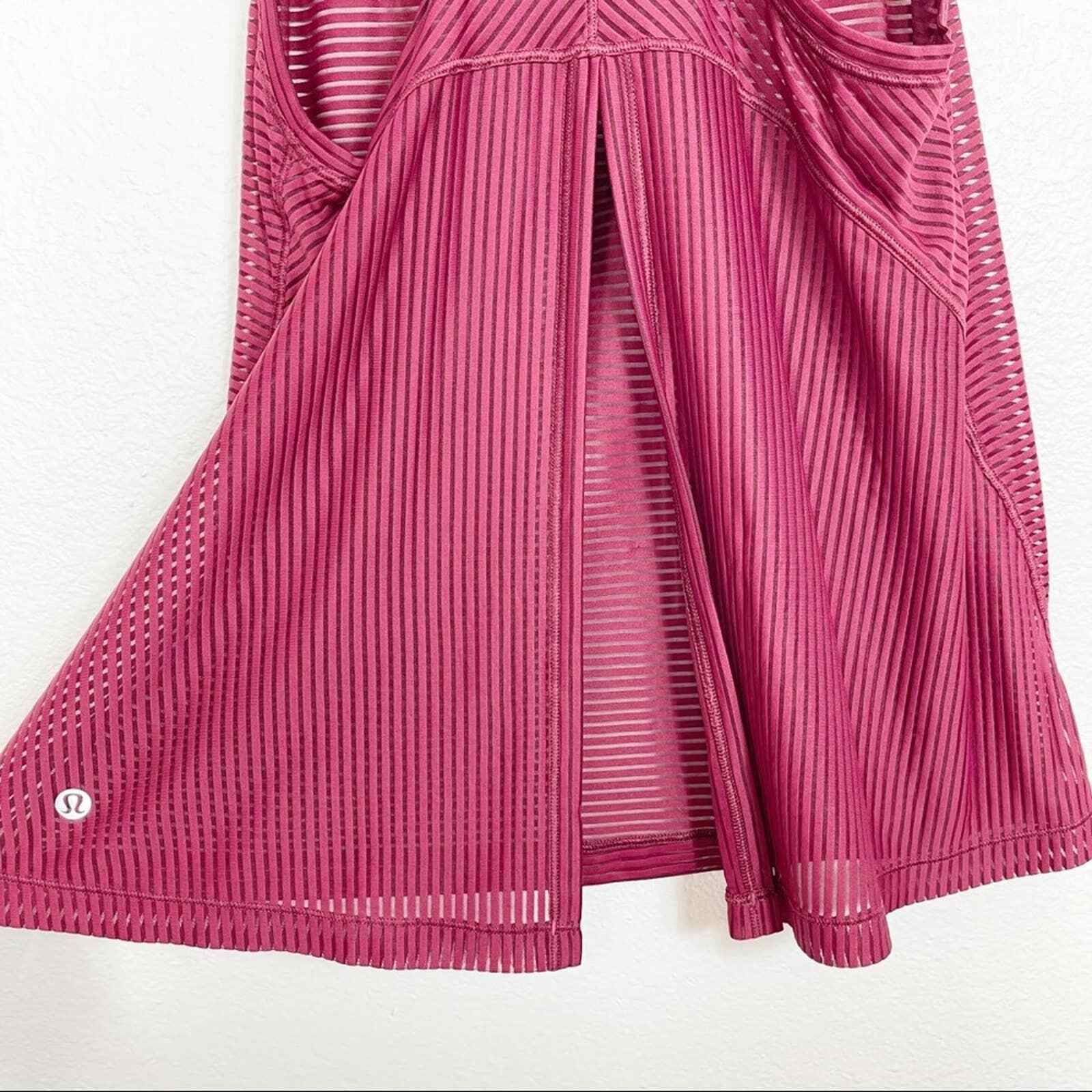 Lululemon Miles Ahead Tank Ruby Wine Red 4