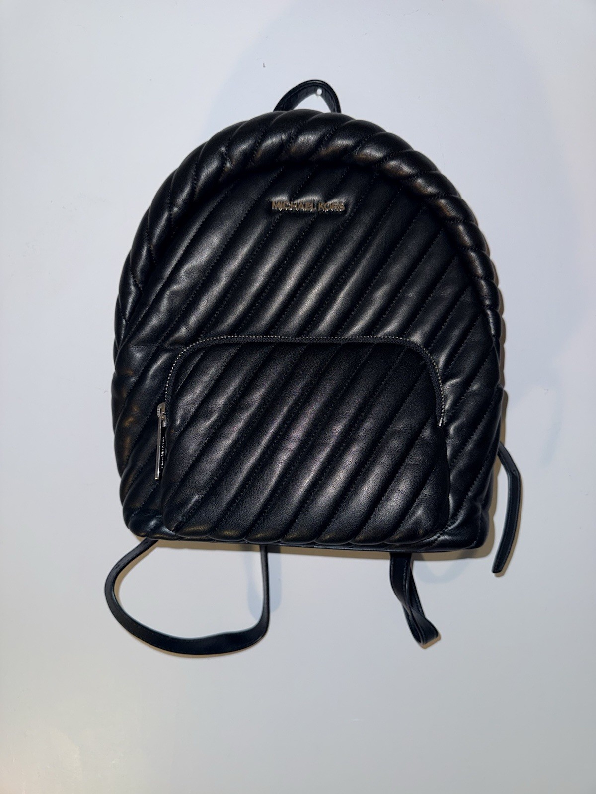 Michael Kors Quilted Leather Backpack – Black