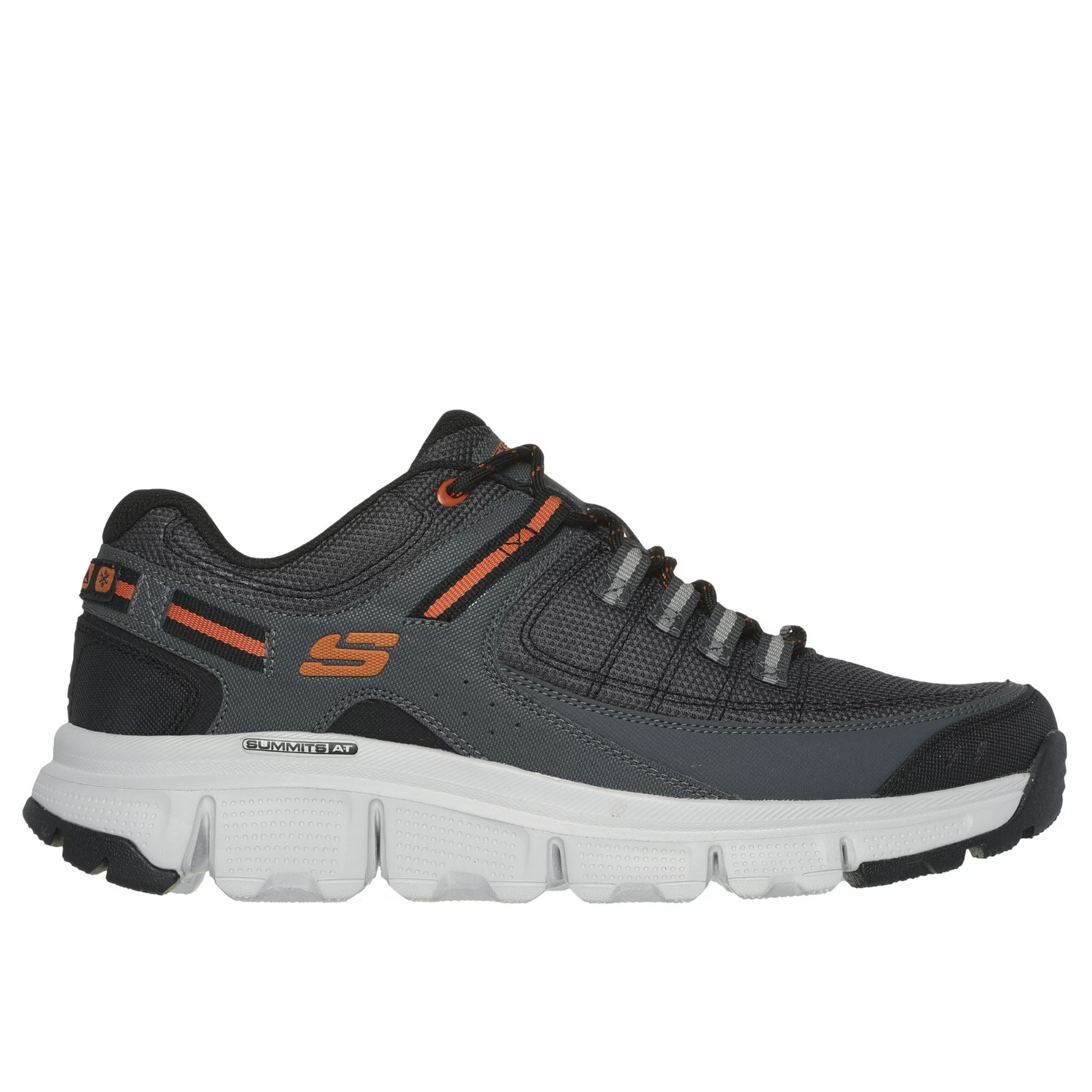 Skechers Men Memory Foam Summits AT Upper Draft Outdoor Lace-Up Sneaker Charcoal