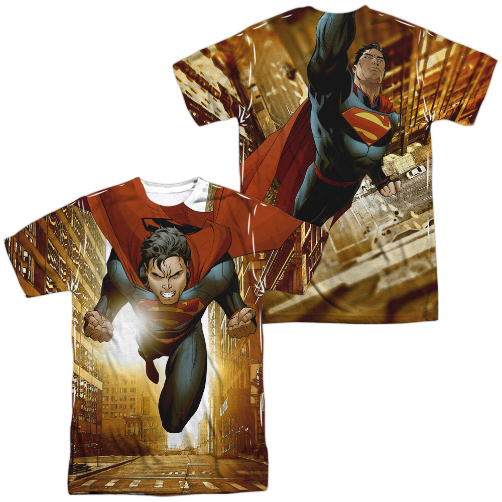 Superman Up City Unisex Adult Halloween Costume T Shirt, S-3XL