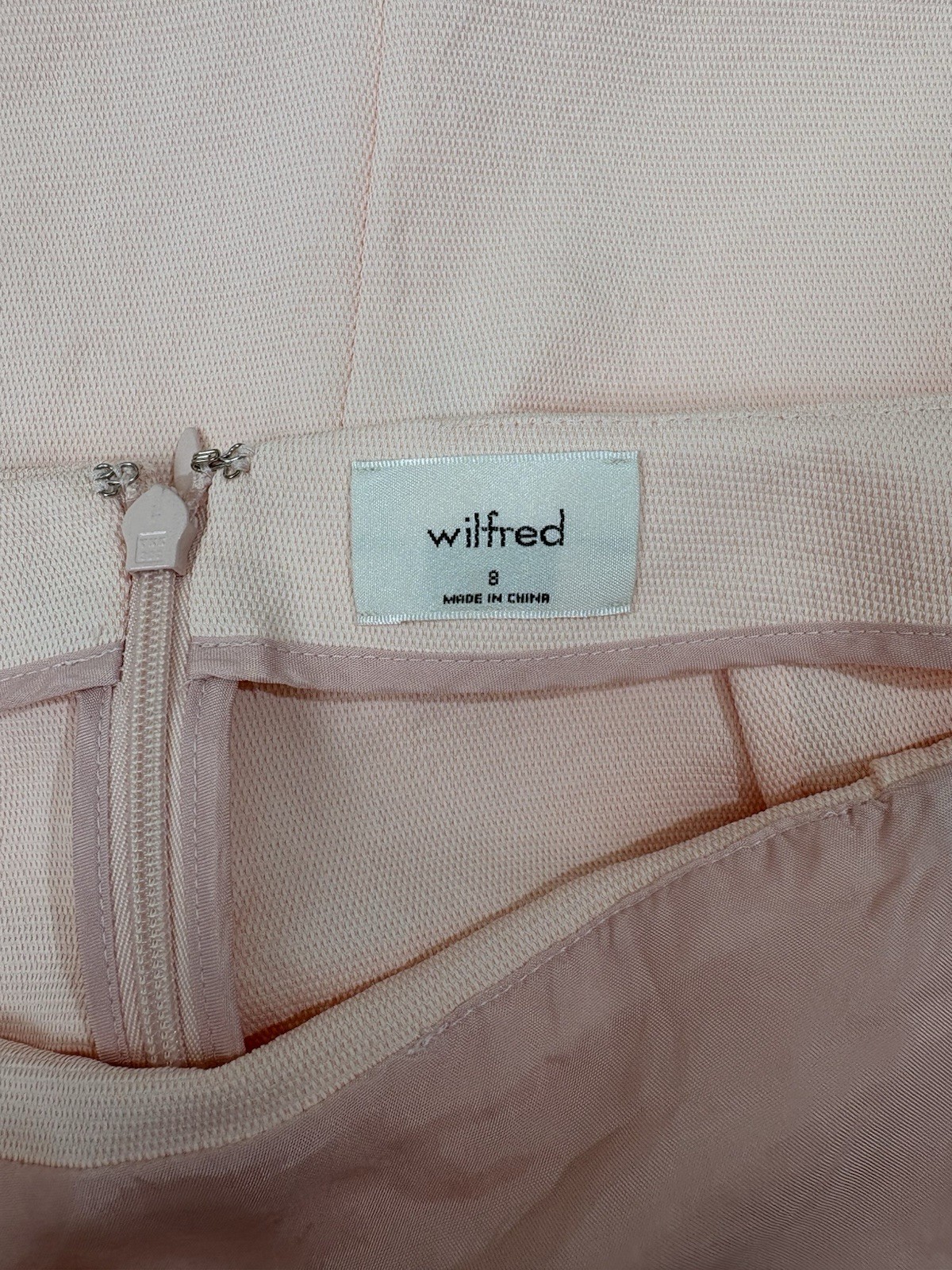 Wilfred Aritzia Open Back Mini Dress Baby Pink Coquette Balletcore Tie Back 8