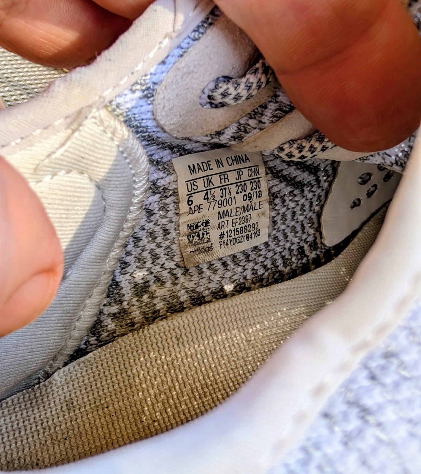 Adidas Yeezy Boost 350 V2 Static Non Reflective Men’s Size 5