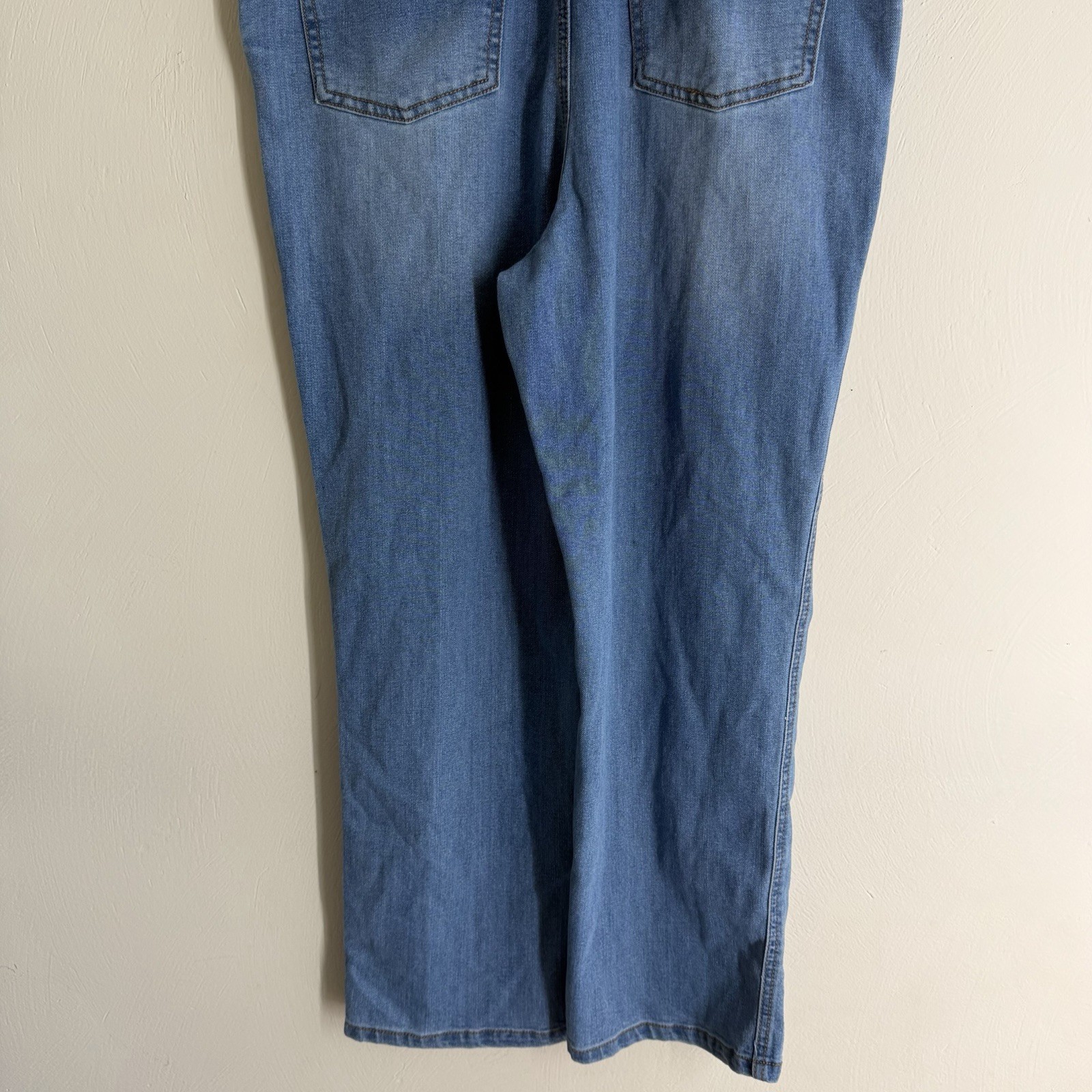 Y2K Charlotte by Cato denim bib overalls straight leg gardening womens 16 XL