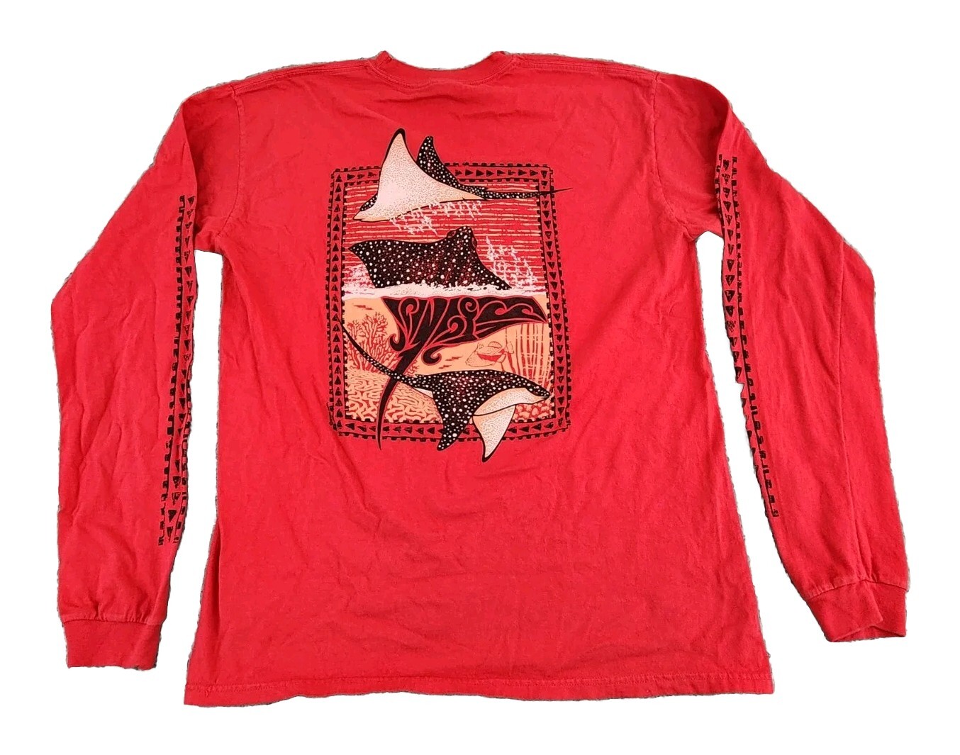 Crazy Shirts Shirt Mens Medium Spotted Eagle Ray Manta Hawaii Fish Tee Adult A01