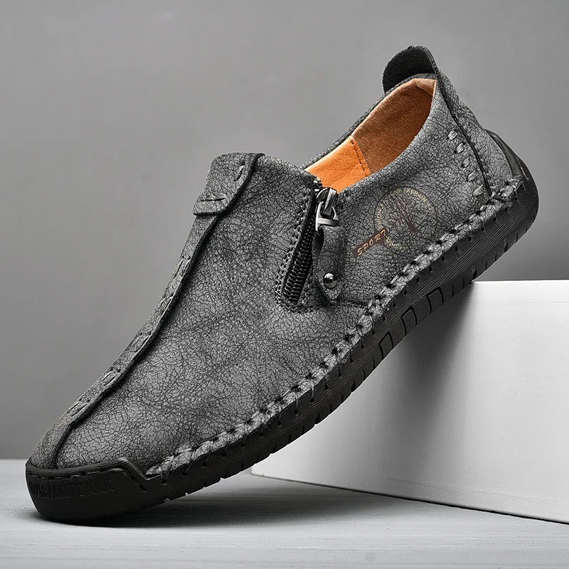 Men’s Handmade Leather Loafers Slip On Moccasins Soft Sole Casual Walking Shoes
