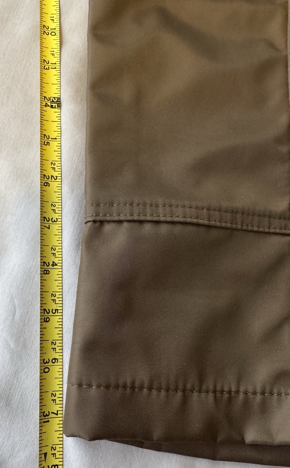 MNML Brown Snap Button Cargo Pants Draw String Waist 30/31 Small