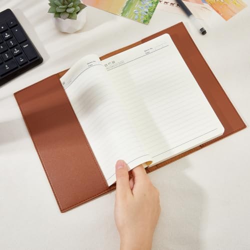 PU Leather Journal Cover 23×16.7cm/9.06×6.57in Rustic PU Leather Coconut Brown