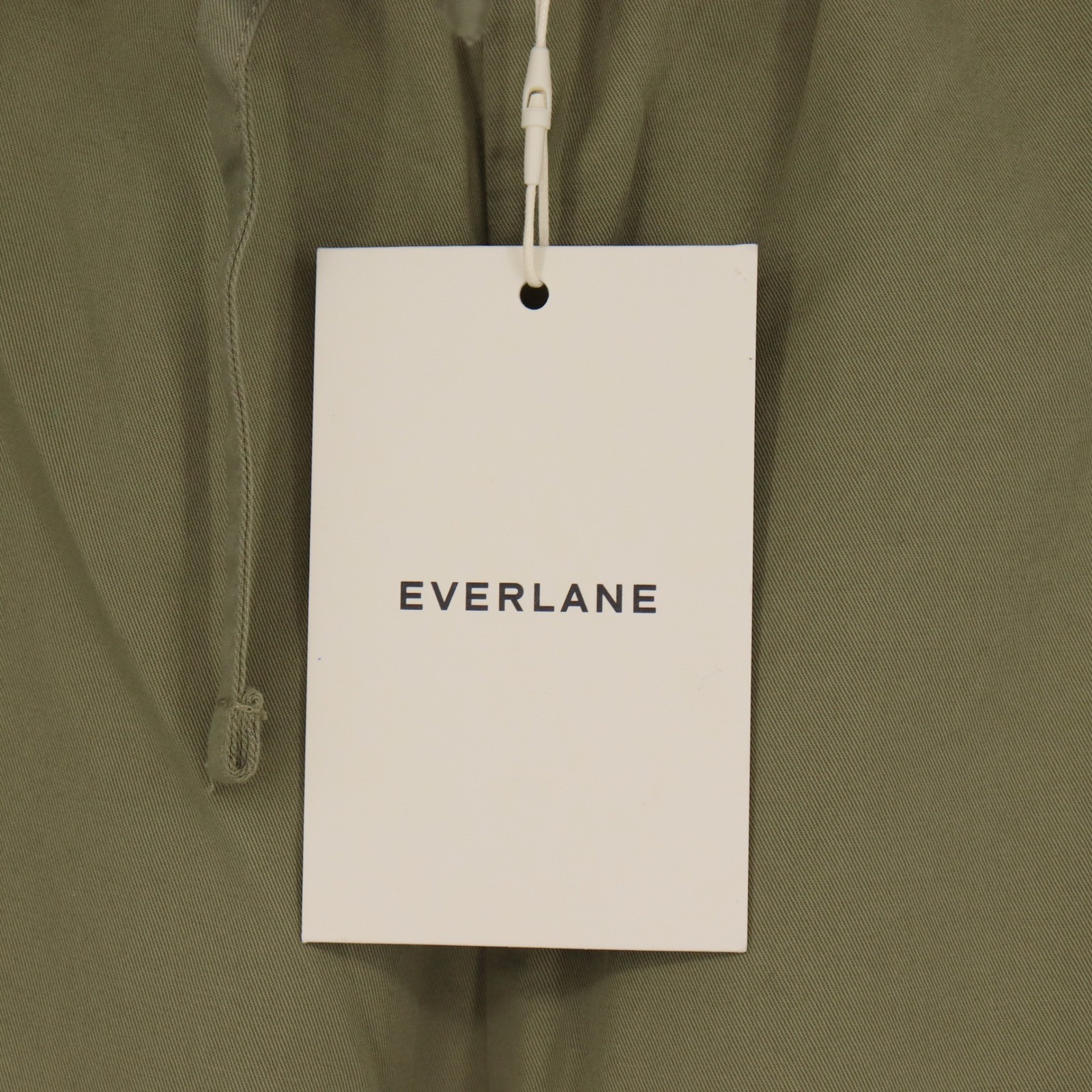 Everlane Women’s XXL The Easy Patch Pocket Pant Oil Green Wide Leg Cropped NWT