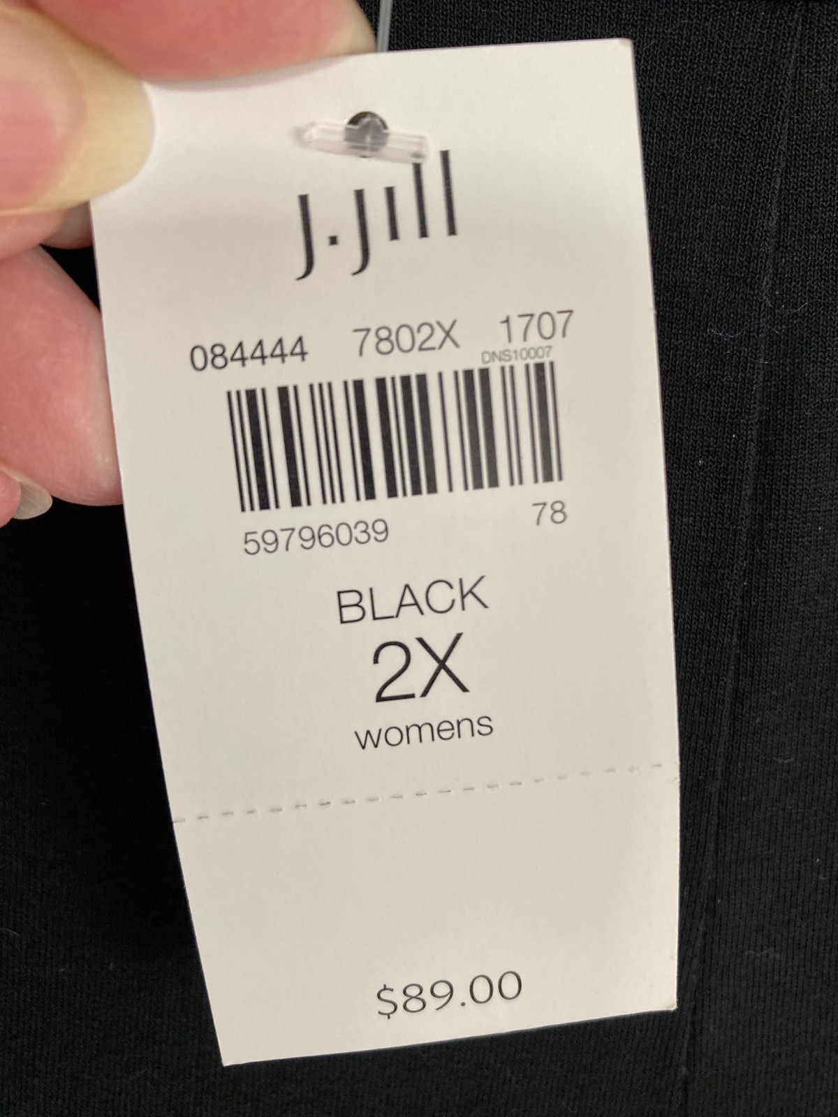 J Jill black rayon pants 2X.