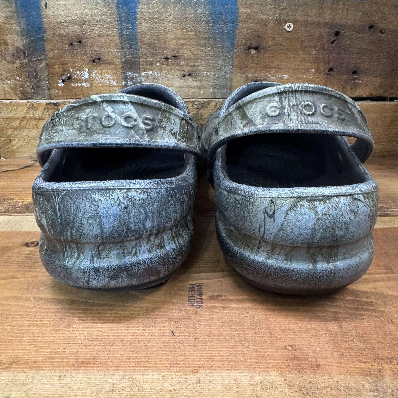 Crocs Classic Camo Clogs M10/W12 Multicolor Realtree Slip On Unisex