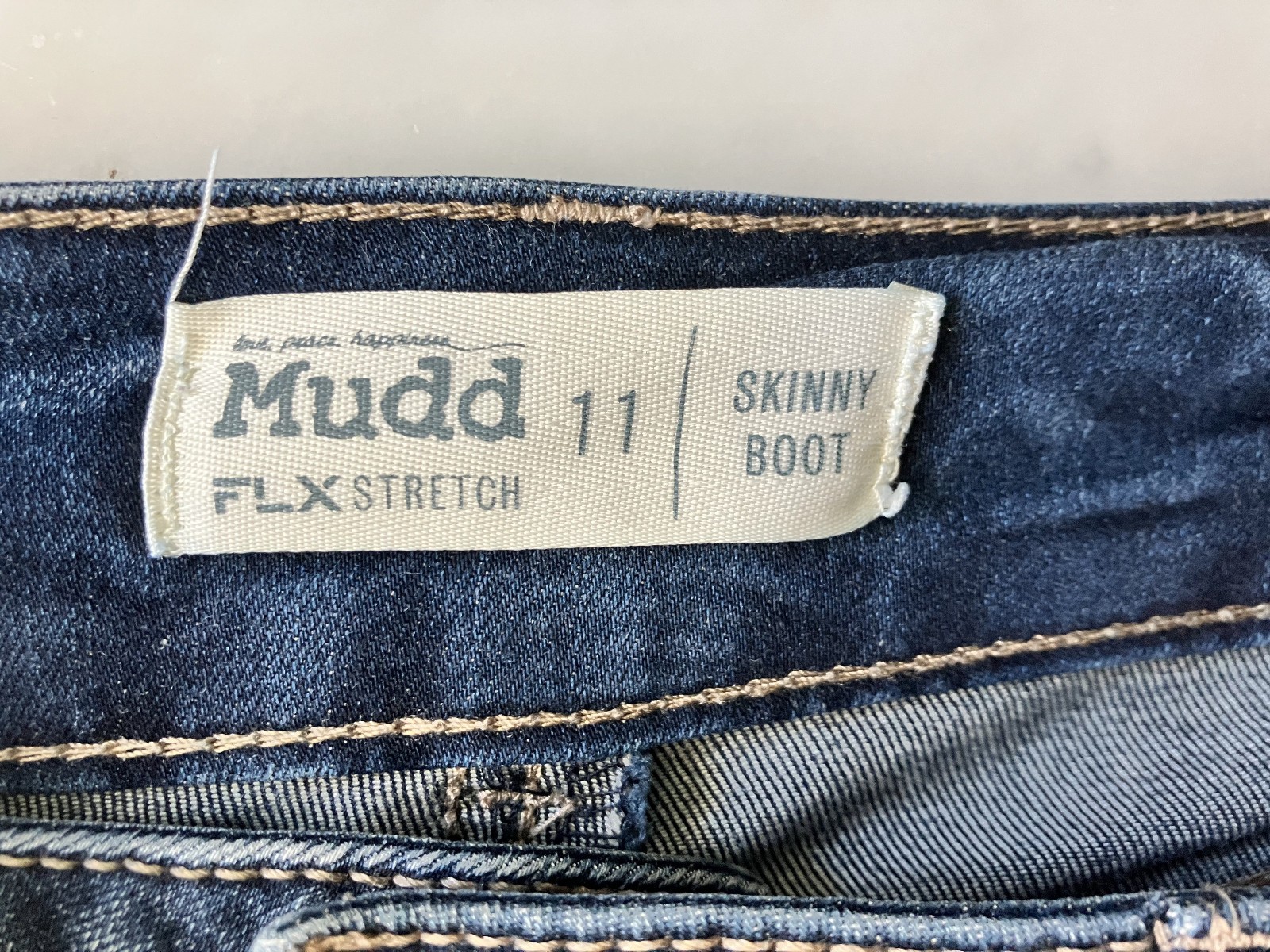 Mudd Jeans Womens Size 11 Blue Denim Cotton Stretch Skinny Boot