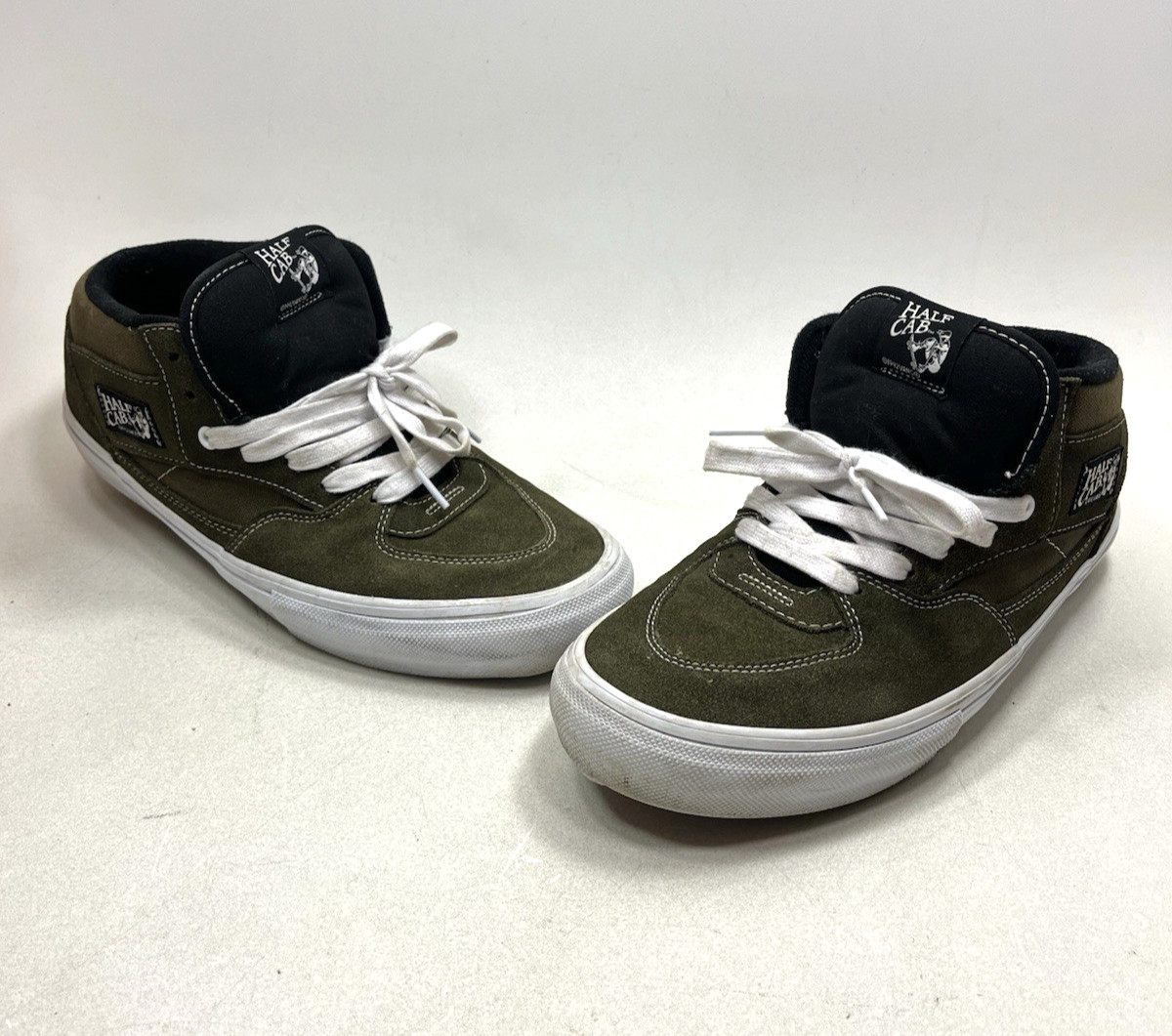 Vans Half Cab ‘92 Olive Mens Sz 12 Green Shoes Sneakers Skate