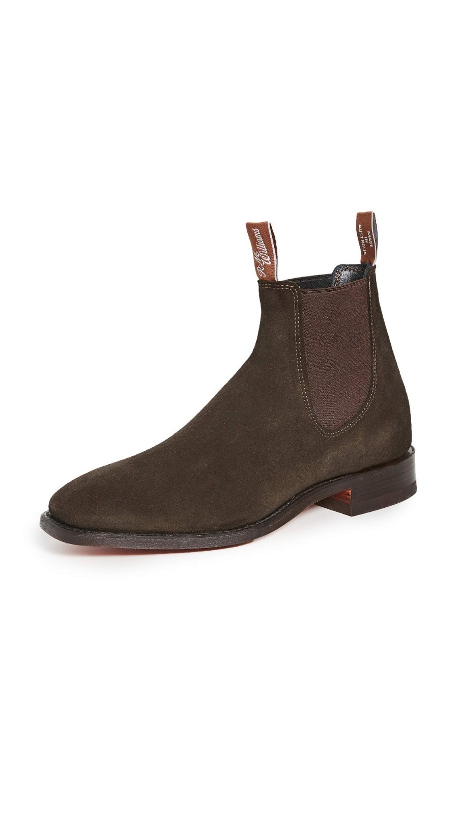 R.M. Williams Comfort Craftsman Suede Chelsea Boots Chocolate Men’s US 7 M