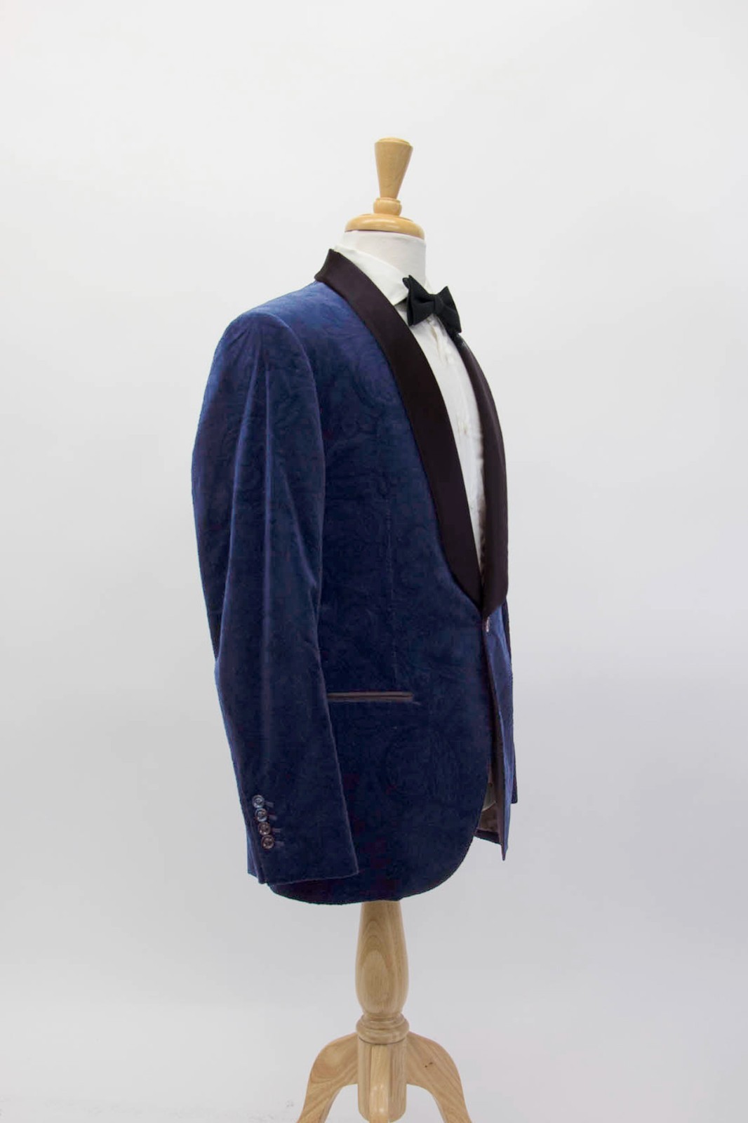 NWT $4995 Brunello Cucinelli Men’s Baroque Velvet 2-Tone Tuxedo Jacket A262