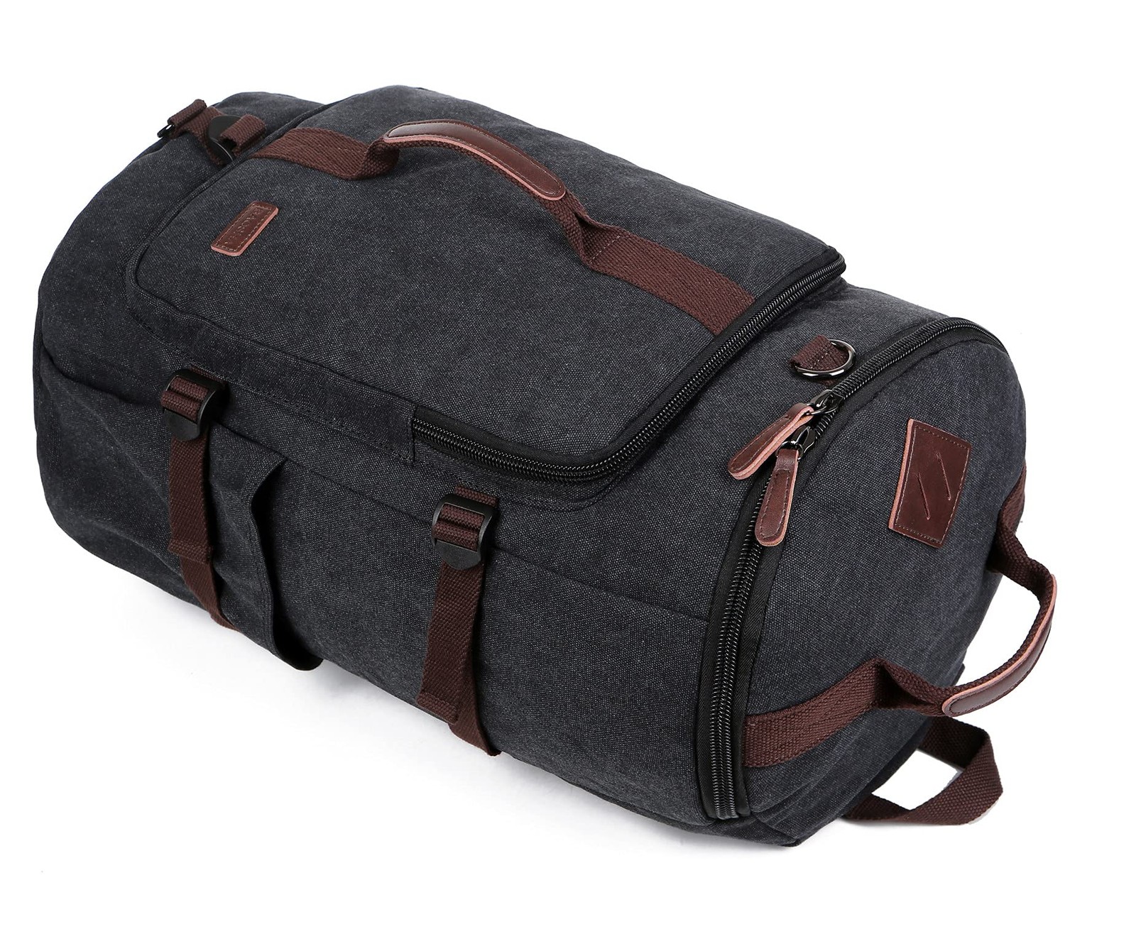 Canvas Weekender Travel Duffel Backpack Hybrid Hiking Rucksack Laptop Backpac…